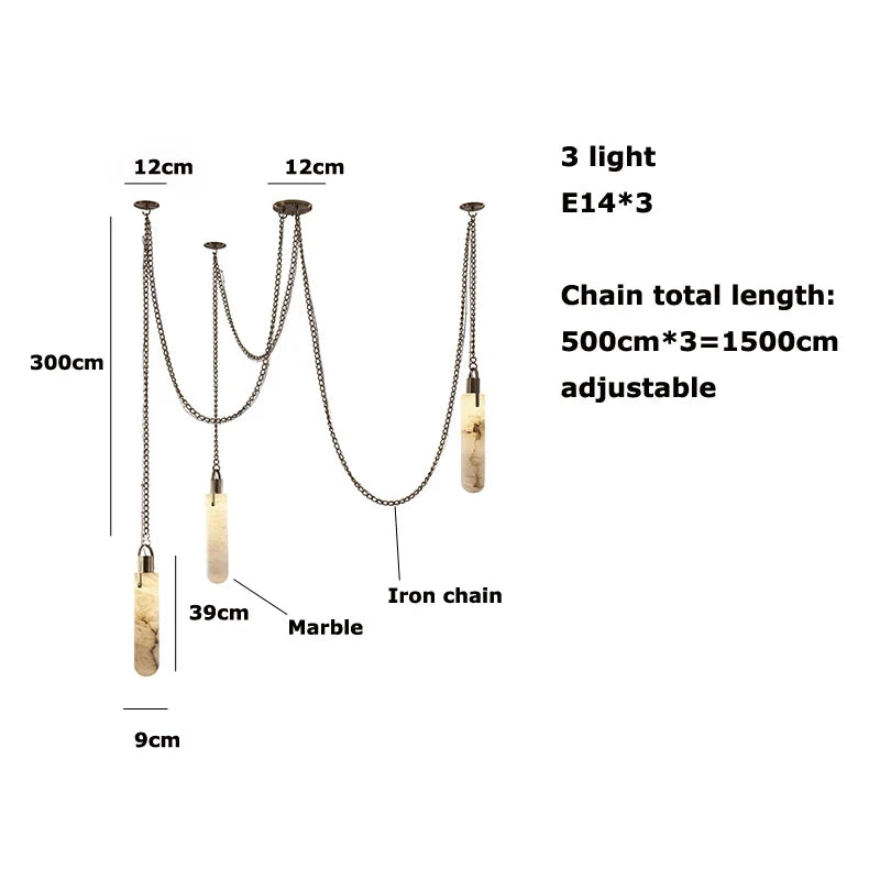 Lustre Aluminium Design — Métal — 9 ampoules