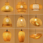 Suspension Bambou Plafond 2025 | Lustre Naturel Multi-Styles | Luminaire Artisanal Boho