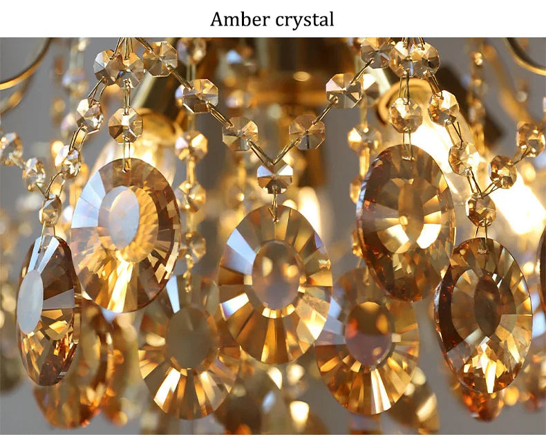 Lustre Haut Plafond — Plafonnier LED Cristal