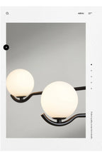 Lustre Noir Moderne — Verre