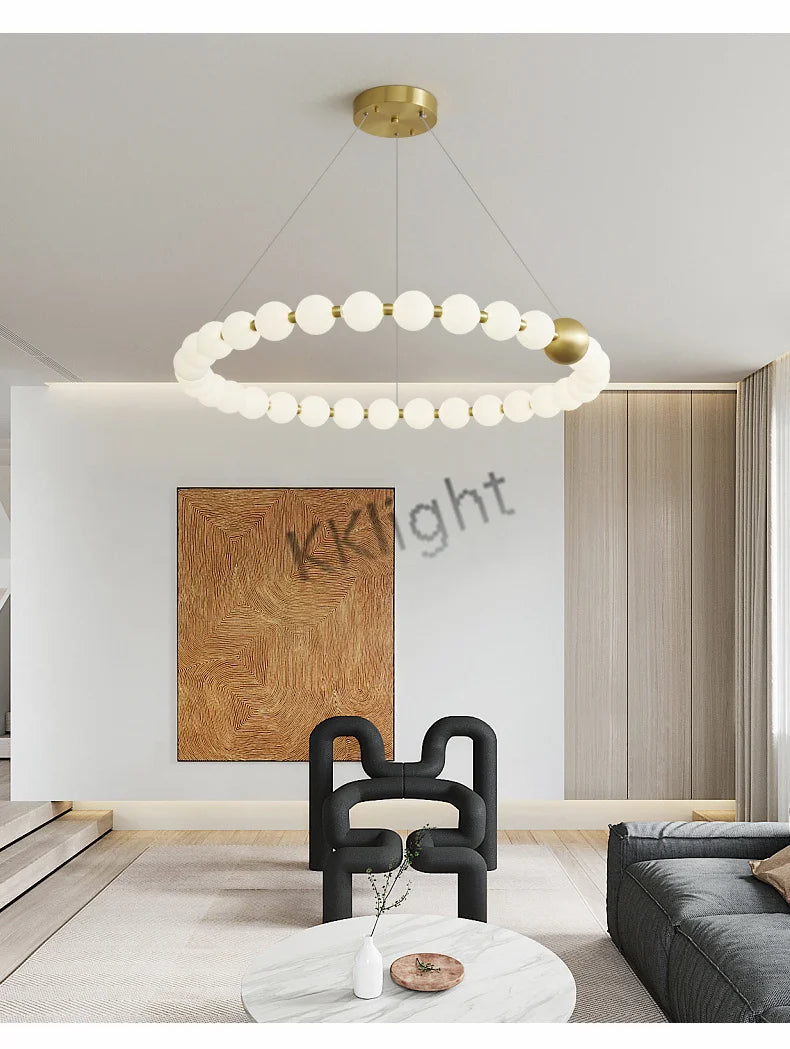 Lustre Art Déco — Cuivre