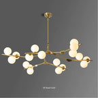 Lustre Boule Design — Noir 24 ampoules