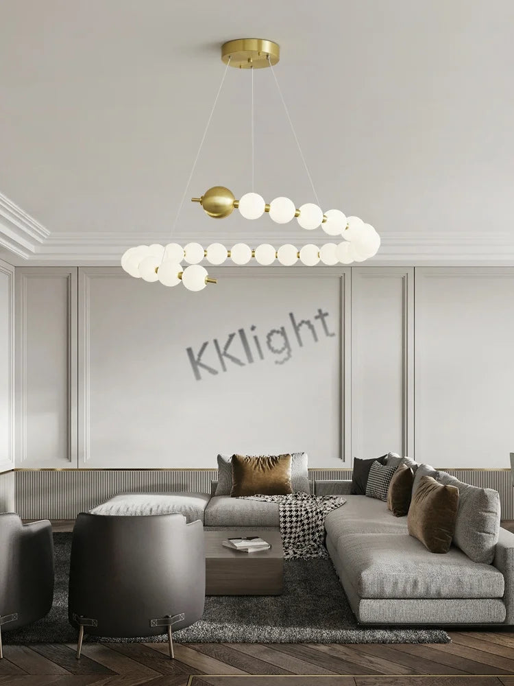 Lustre Art Déco — Cuivre