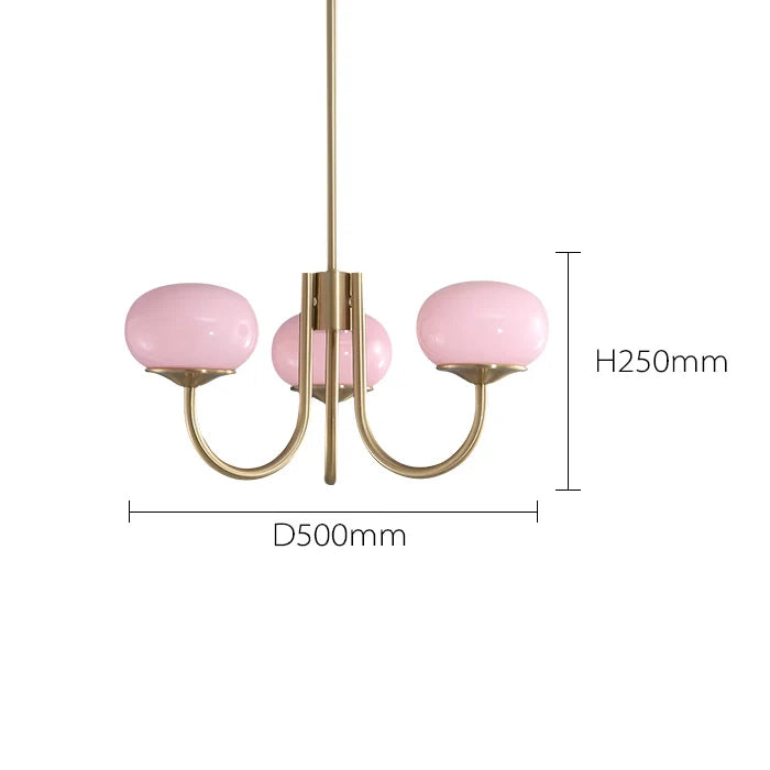 Lustre Art Déco — Nordique — 5 ampoules Beige