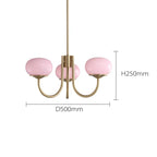 Lustre Art Déco — Nordique — 5 ampoules Beige