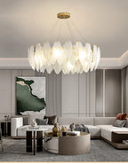 Lustre Chambre Bébé — Verre — Ovale L80cm