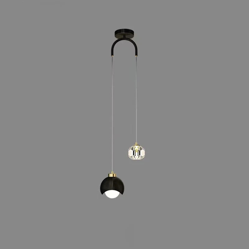 Suspension Cristal Minimaliste Nordique — Long Line Luxe — Chambre et Salon