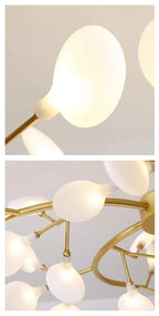 Lustre Fer Forgé — Lustre Branches LED