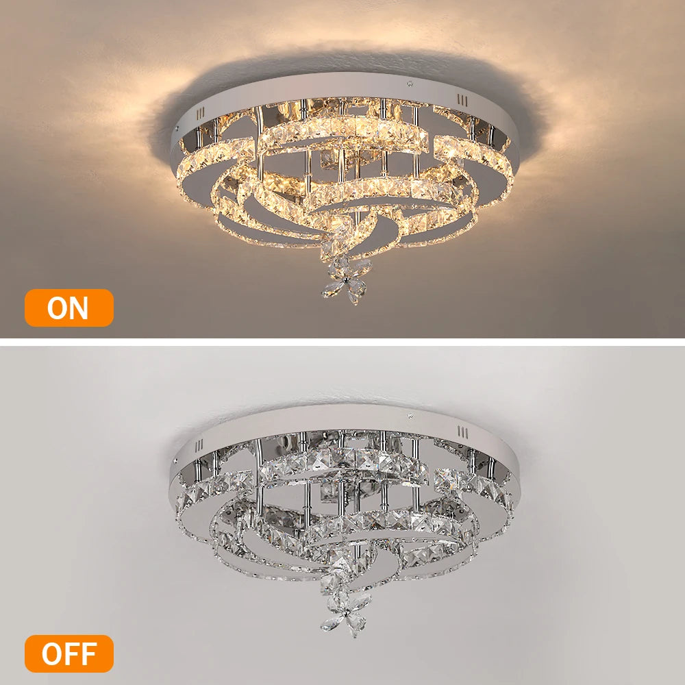 Lustre LED Cristal — Verre