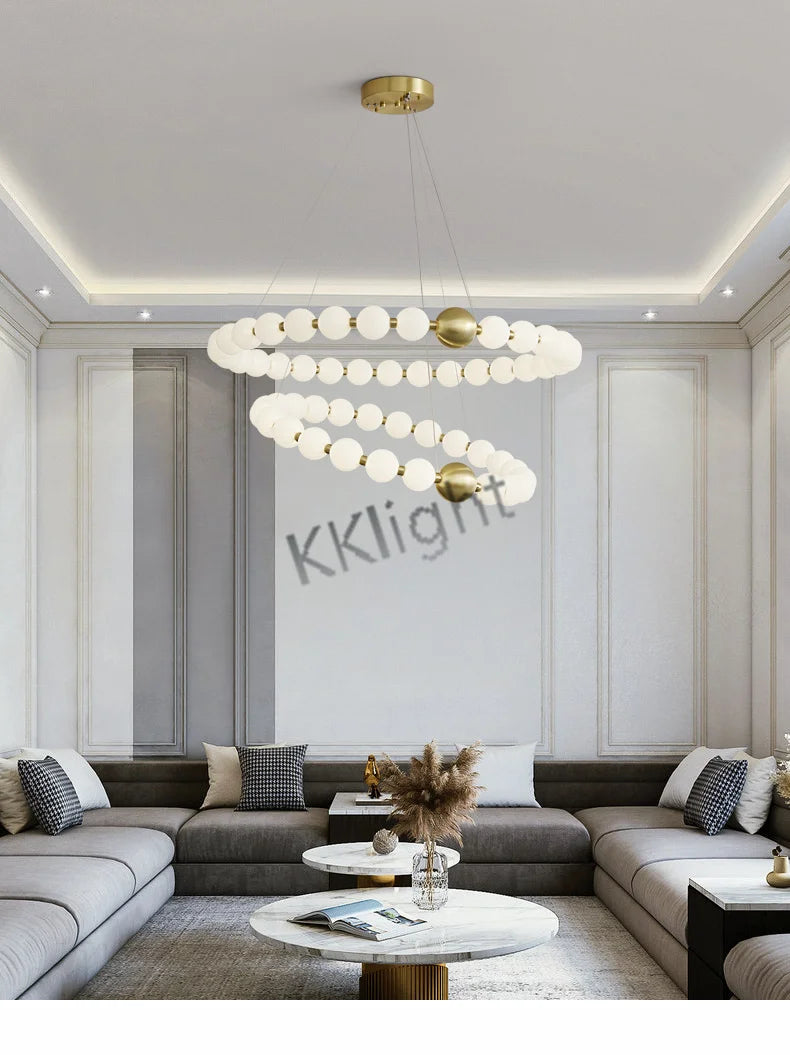 Lustre Art Déco — Cuivre
