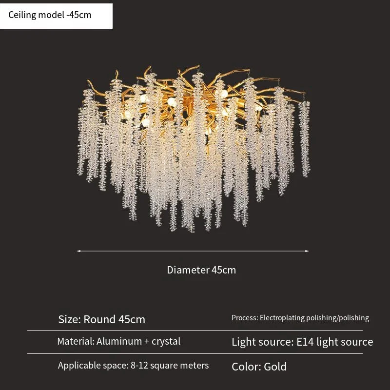 Lustre Cristal Ancien — Métal