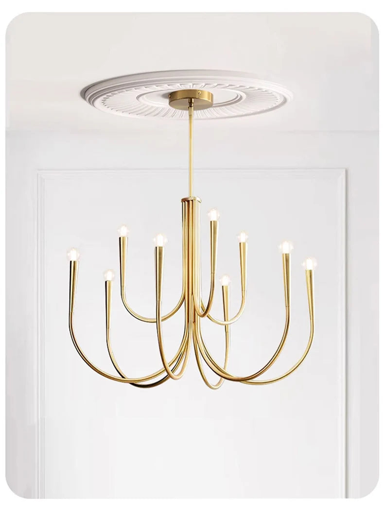 Lustre Vintage Industriel — Lustre Branches LED