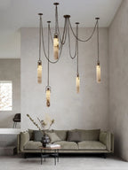 Lustre Aluminium Design — Métal — 3 ampoules