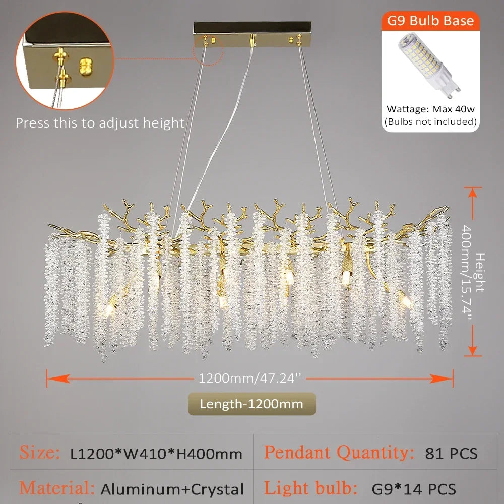 Lustre Cristal Ancien — Métal