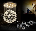Lustre Cristal Moderne — Escalier