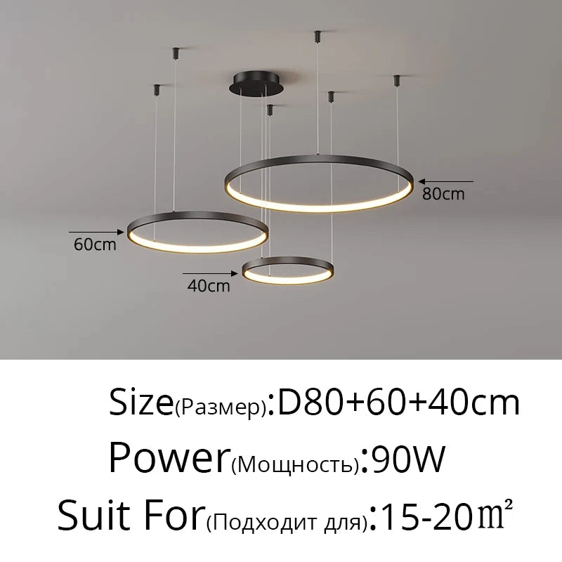 Lustre Salon Industriel — Moderne
