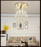 Lustre Cristal Moderne — Escalier