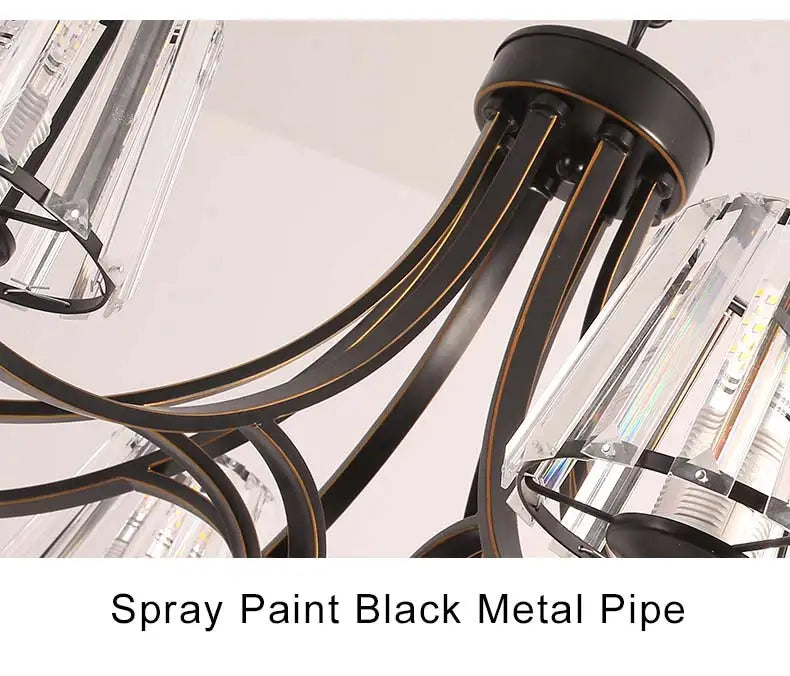 Lustre Salon Moderne — Plafonnier LED Cristal