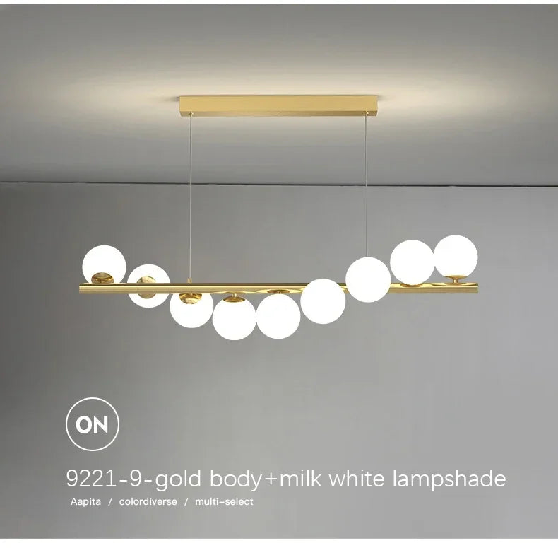 Lustre Design Salle à Manger — Cuisine — Type B - 11 ampoules - 77W