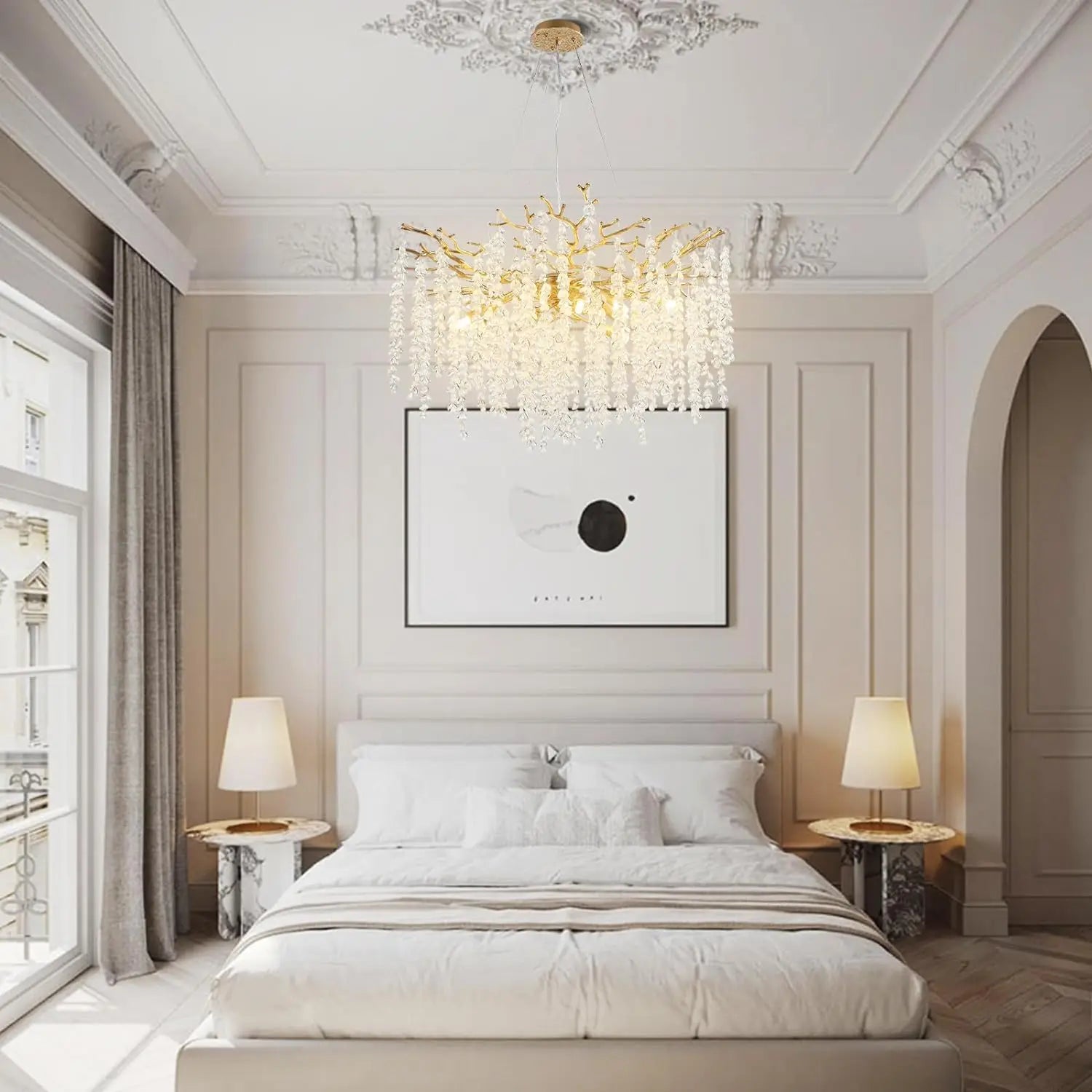 Lustre Cristal Salon — Chambre