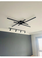 Lustre LED Chambre — Noir