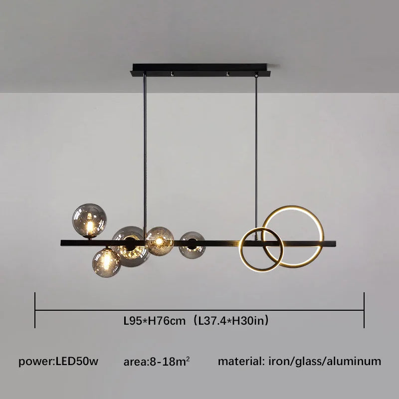 Lustre Industriel Noir