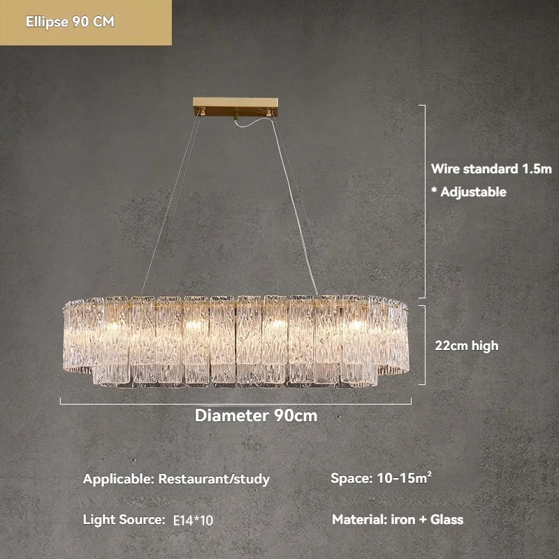 Lustre Moderne Design — Verre