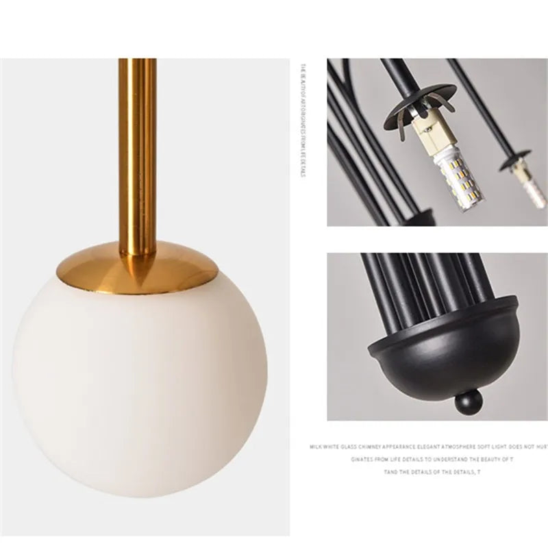 Lustre Contemporain — Plafonnier Boule Moderne