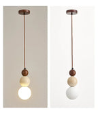 Suspension Design Bauhaus Crème — Pierre et Bois Médiéval — Chambre et Bar
