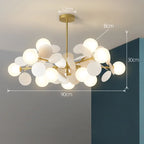 Lustre Araignée Design — Moderne — 10 ampoules blanc