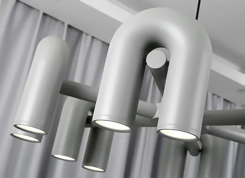 Lustre Salon Noir — Plafonnier Nordique Design