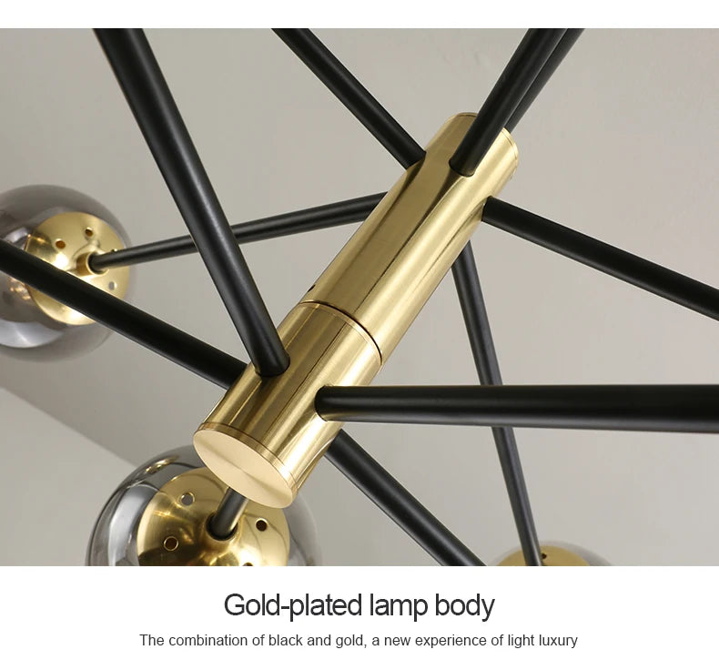 Lustre Boule En Verre — Plafonnier Boule Moderne