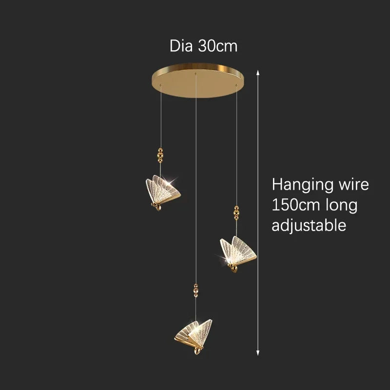 Suspension Luminaire Nordique — Cristal