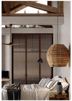Suspension Rotin Wabi Sabi Minimaliste - Lustre Moderne 40/50/60cm