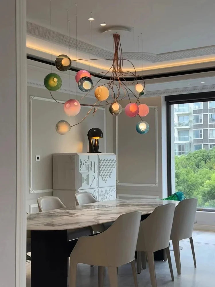 Lustre Design LED — Verre — 16 ampoules Applique murale