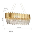 Lustre Cristal Design — Moderne — Oval 150cm