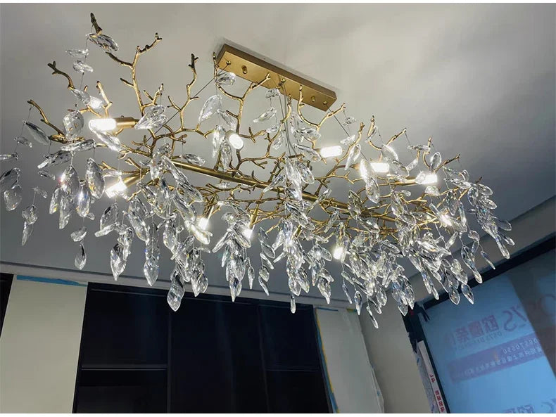 Grand Lustre Salle à Manger — Cristal Grand Format