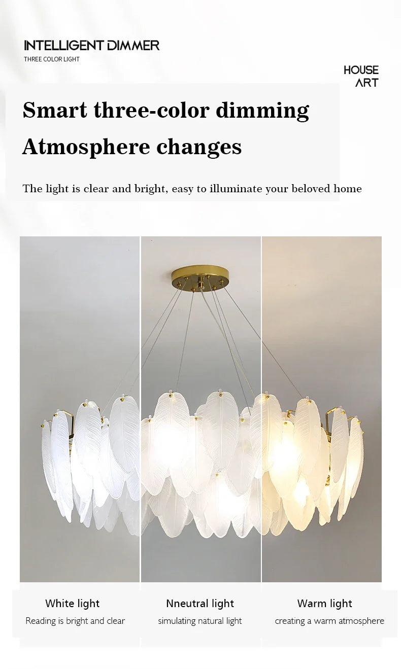 Lustre Chambre Bébé — Verre — Plafonnier D50cm