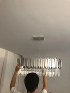 Lustre en Cristal Pas Cher — Métal
