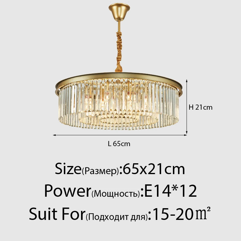 Lustre Vintage Industriel — Cristal