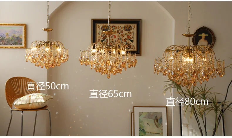 Lustre Haut Plafond — Plafonnier LED Cristal