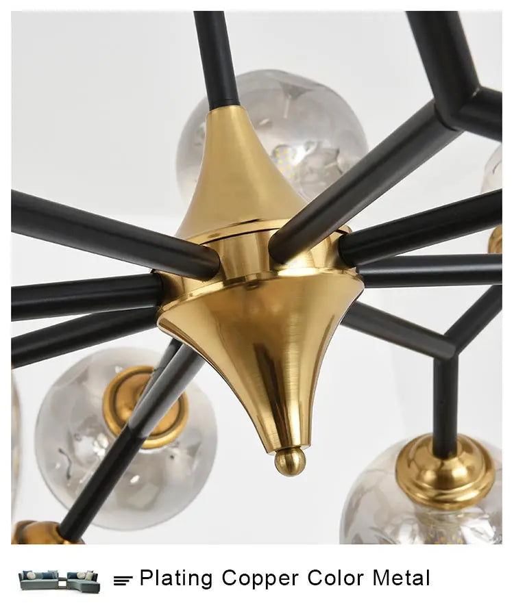 Lustre Globe Verre — Plafonnier Boule Moderne