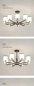 Lustre Moderne Salon — Plafonnier Nordique Design