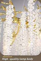 Lustre Cristal Ancien — Métal — D