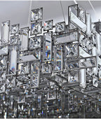Lustre Salle à Manger Cristal — Métal