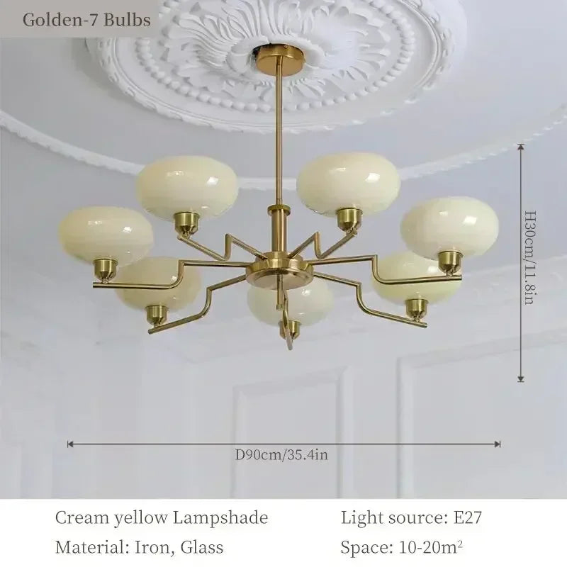 Lustre Vintage Industriel — Verre