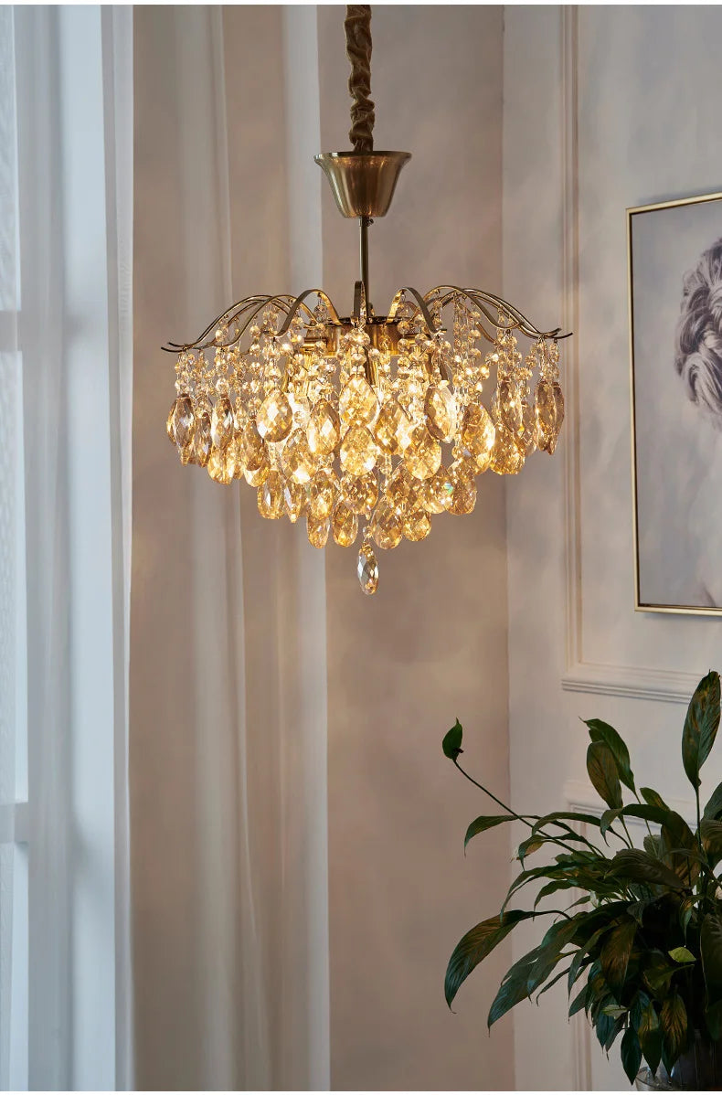 Lustre Haut Plafond — Plafonnier LED Cristal