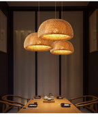 Suspension Bambou Plafond 2025 | Lustre Naturel Multi-Styles | Luminaire Artisanal Boho
