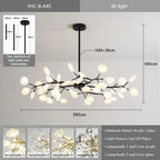 Lustre Fer Forgé — Lustre Branches LED