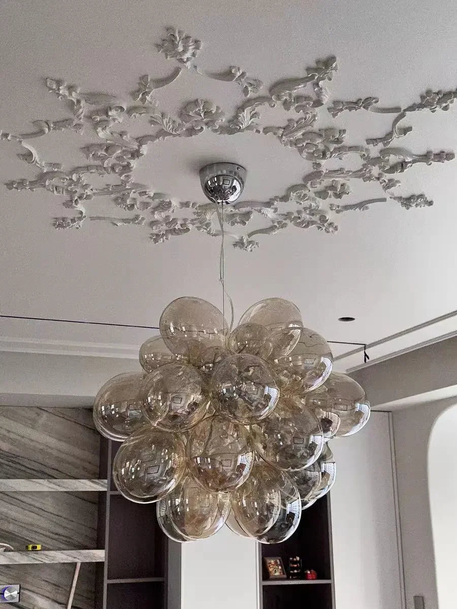 Lustre Design Salle à Manger — Nordique — 8 ampoules Rond
